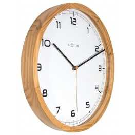 Designové nástěnné hodiny 3154 Nextime Company Wood 35cm