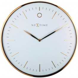 Designové nástěnné hodiny 3235wi Nextime Glamour 40cm