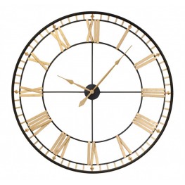 GOLDEN DIAMOND TIMES WALL CLOCK 120 CM