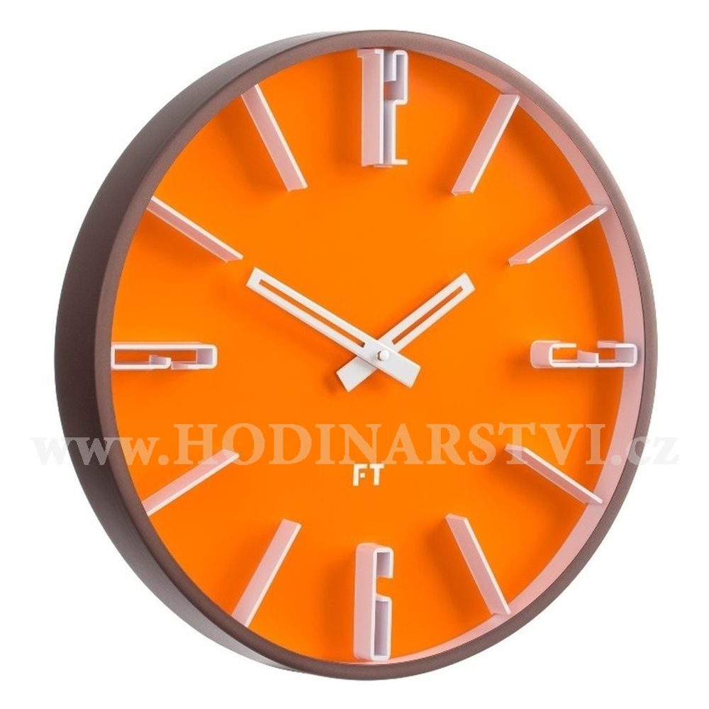 Designové nástěnné hodiny Future Time FT6010OR Numbers 30cm