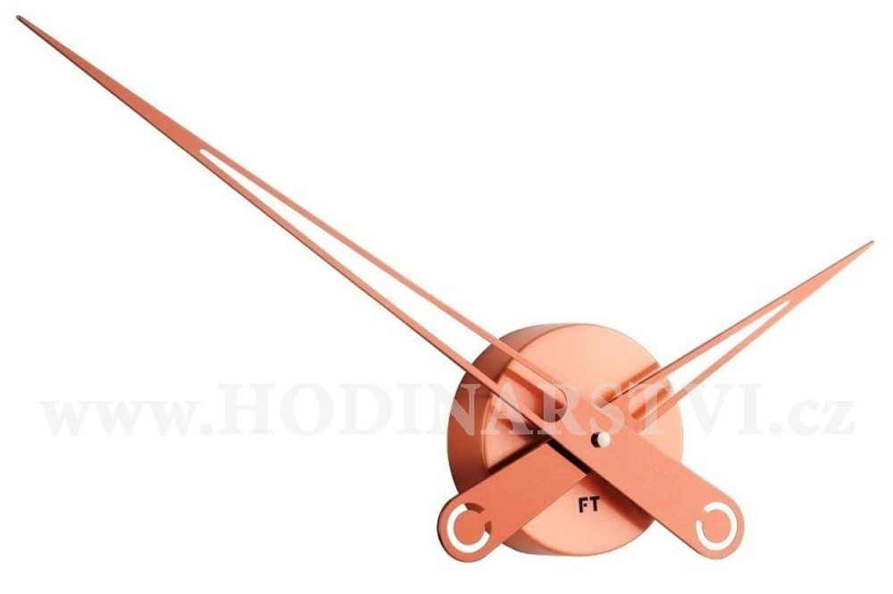 Designové nástěnné hodiny Future Time FT9650CO Hands copper 60cm