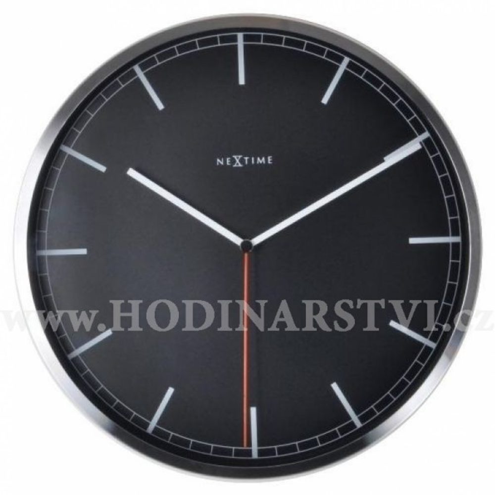 Hodiny NEXTIME 3071zw Company Black Stripe 35cm