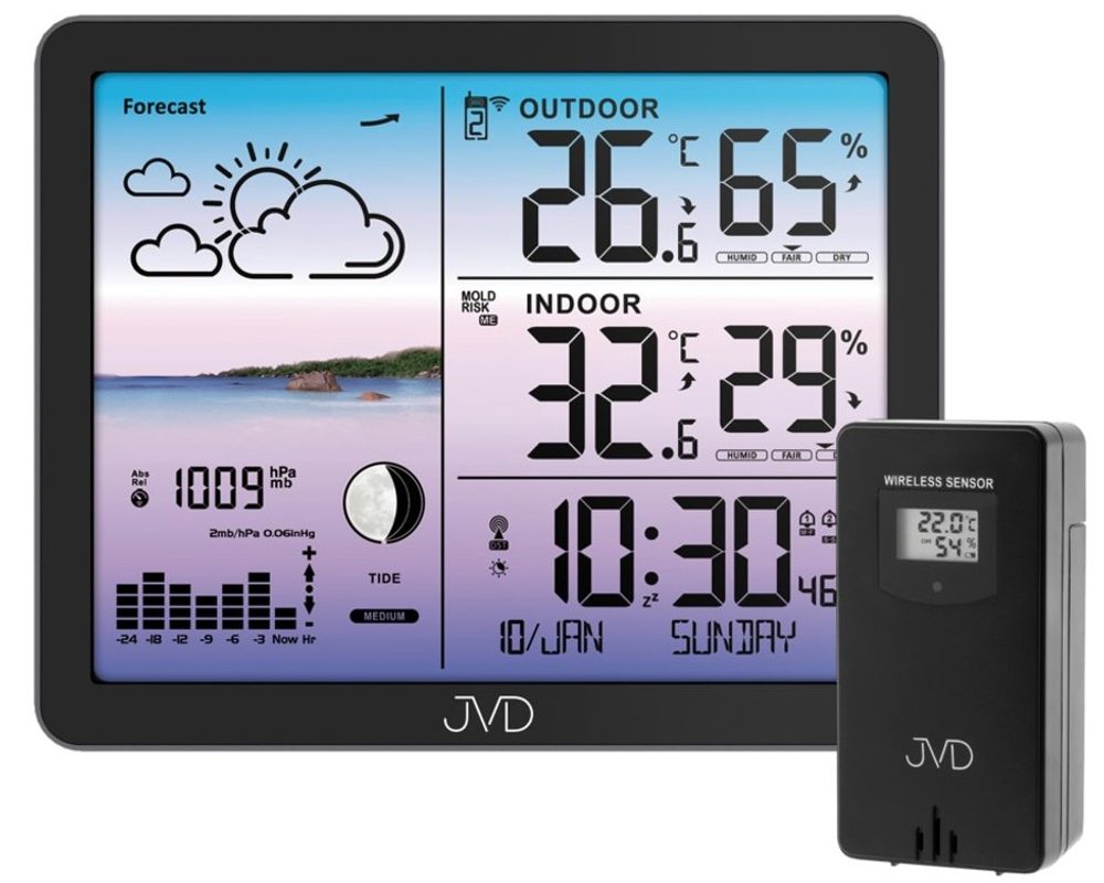 Rádiem řízená meteorologická stanice JVD RB3566.1